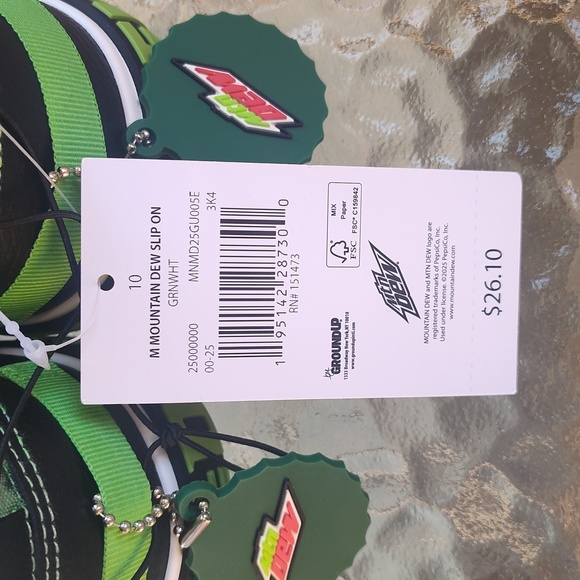 Mountain Dew Men's Slip On Sneakers - Picture 5 of 13